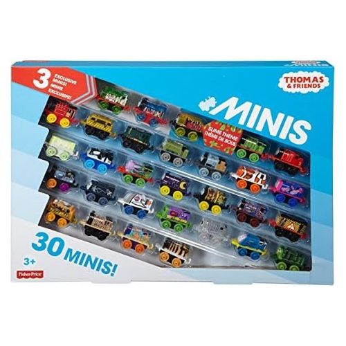 피셔프라이스 Fisher-Price Thomas & Friends MINIS 30 Pack | Includes 3 Exclusive Slime Trains