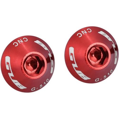  Fishlor Bicycle Water Bottle Cage Bolts, G-510 2Pcs M5 12mm Bike Bicycle Water Bottle Cage Holder Bracket Screw Bolts(Red)