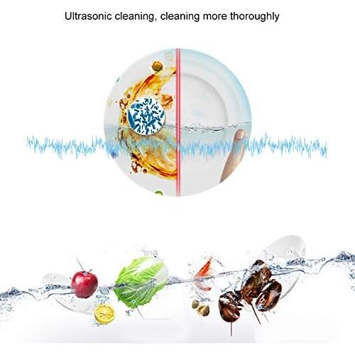  [아마존베스트]Fishlor Mini dishwasher, 5V10W multifunction dishwasher 32.8 household USB mini ultrasonic dishwasher dishwasher cleaner