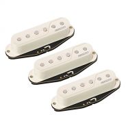 Fishman Fluence Single Width Pickup Set for Strat, White (Set of 3)