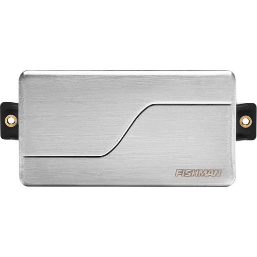  Fishman Fluence Modern Alnico Humbucker Pickup for 6-String Guitar (Brushed Stainless)