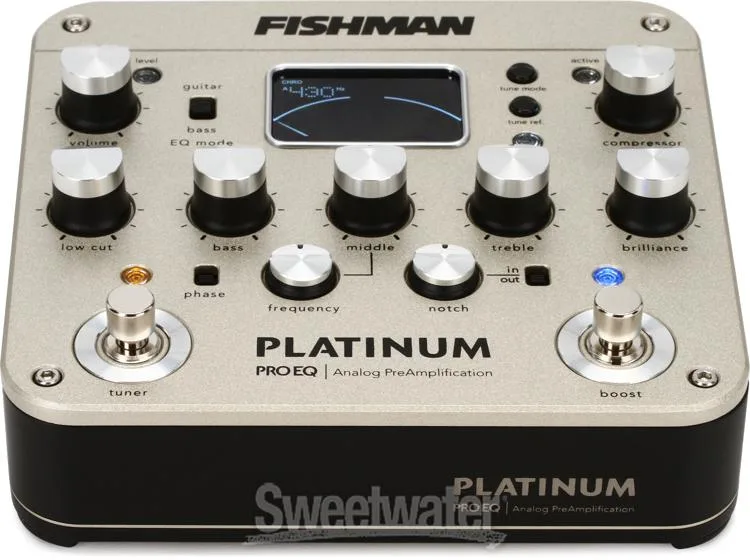  Fishman Platinum Pro EQ/DI Analog Preamp Pedal