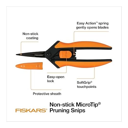  Fiskars Micro-Tip Pruning Snips - 6