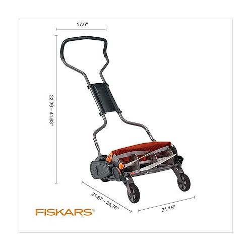  Fiskars StaySharp Max Reel Push Lawn Mower - 18