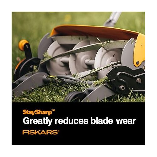  Fiskars StaySharp Max Reel Push Lawn Mower - 18