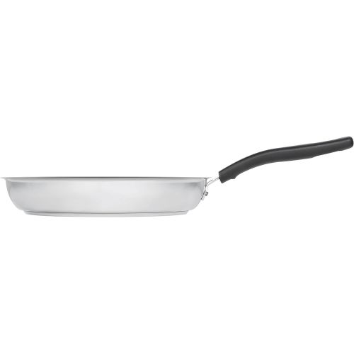  Fiskars Bratpfanne fuer Elektroherde, 28 cm, Rostfreier Stahl, Functional Form-Serie, Schwarz/Silber, 1015337