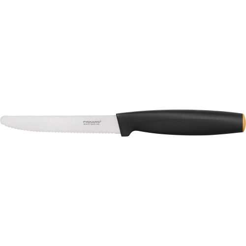  Fiskars Design-Messerblock mit 5 Messern, Breite: 14,5 cm, Hoehe: 36 cm, Birkenholz, Schwarz, Functional Form, 1014190