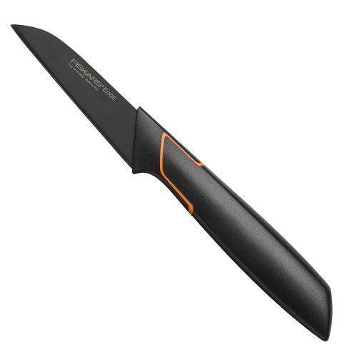  Fiskars Schalmesser, Modernes Design, Gerade Klinge, Gesamtlange: 20 cm, Qualitatsstahl/Kunststoff, Edge, 1003091