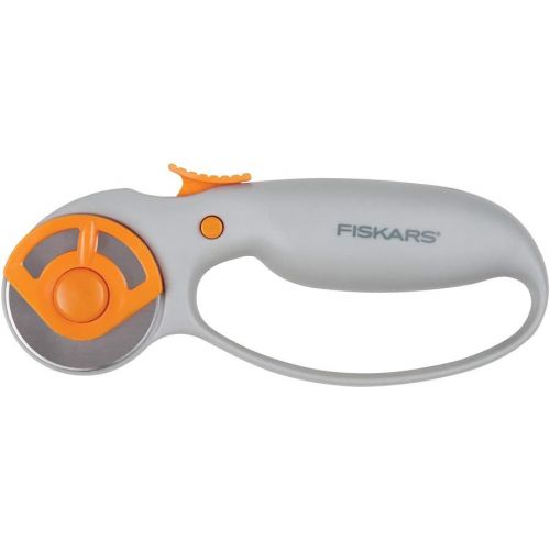  Fiskars Classic Comfort Loop Rotary Cutter (45mm), 1, steel and orange