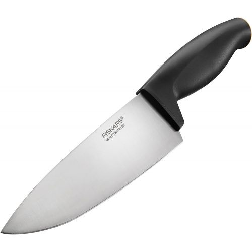  [아마존베스트]Fiskars Chefs Knife, Small, Total Length: 24 cm, high-quality steel / plastic, functional shape., black / orange, 20 cm