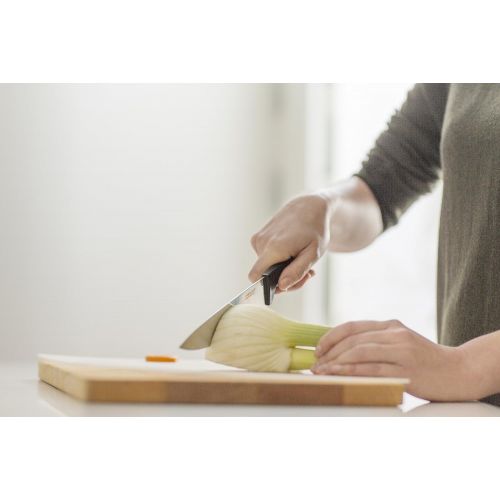  [아마존베스트]Fiskars Chefs Knife, Small, Total Length: 24 cm, high-quality steel / plastic, functional shape., black / orange, 20 cm