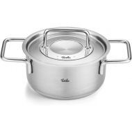 Fissler Pure Collection Stock Pot with Metal Lid - For Cooking Small to Medium-Sized Quantities - Made in Germany - Suitable for All Stovetops - Even Heat Distribution - 2.2 qt