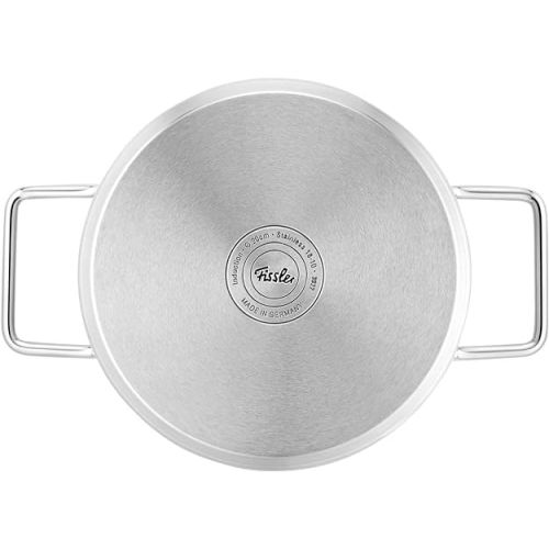  Fissler Pure Collection Stock Pot with Metal Lid - For Cooking Small to Medium-Sized Quantities - Made in Germany - Suitable for All Stovetops - Even Heat Distribution - 2.2 qt