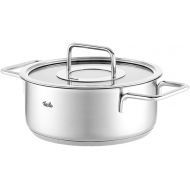 Fissler Pure Collection Stainless Steel 2.7 Quart Rondeau with Glass Lid