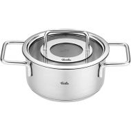 Fissler Pure Collection Stainless Steel 2.2 Quart Stock Pot with Glass Lid