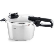 Fissler Vitavit Premium Pressure Cooker with Steamer Insert - Premium German Construction - Built to Last for Decades - Safe & Easy Pressure Cooker with Glass Lid - For All Cooktops - 4.8 Quarts