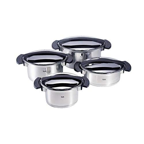  Fissler 025-110-04-000/0 Topf-Set, Magic Set 4 teilig, schwarz