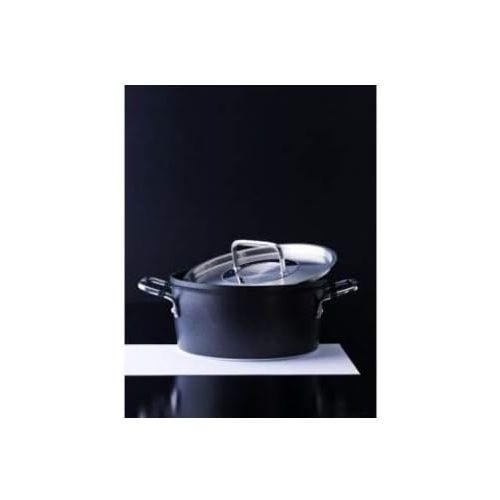  Fissler luno / Aluminium-Topfset, 4-teilig Kochtopf-Set , Kochtoepfe mit Deckel, spuelmaschinen-geeignet, Induktion, alle Herdarten (3 Kochtoepfe, 1 Stielkasserolle-deckellos)
