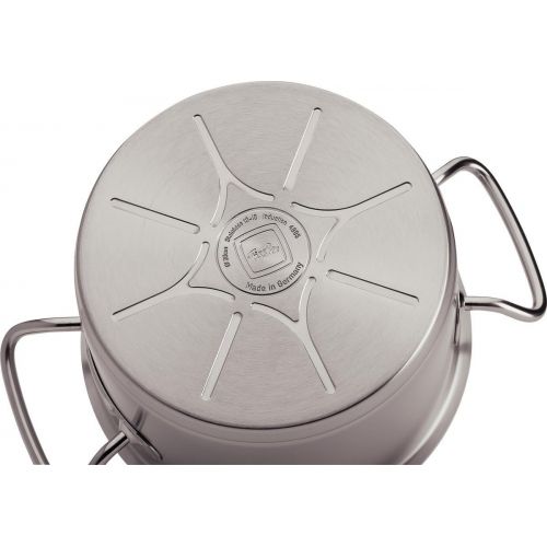  Fissler original-profi collection / Edelstahl-Topfset, 6-teilig, Kochtopf-Set, Toepfe mit Glas-Deckel, Induktion, alle Herdarten (3 Bratentoepfe, 2 Kochtoepfe, 1 Stielkasserolle-decke