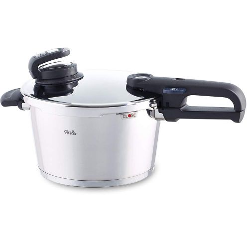  Fissler Schnellkochtopf Edelstahl vitavit premium  4.5 L Dampfkochtopf 22 cm Durchmesser  inkl. vitacontrol digital Kochassistent  Induktion, Gas, Ceran, Elektro  620-304-04-07