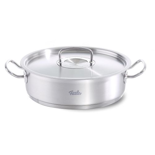  Fissler Runder Brater original-profi collection  Edelstahl Brater mit Deckel fuer Induktion, Gas, Elektro, Ceran und Backofen  084-373-24-000/0  Ø 24 cm  3 L