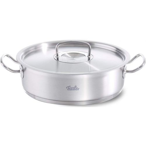  Fissler original-profi collection / Edelstahl-Brater, (3,0 L - Ø 24 cm) runder Induktions-Schmortopf, mit Deckel, backofen-geeignet, spuelmaschinengeeignet - alle Herdarten auch Ind