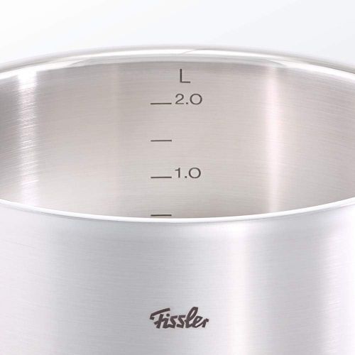  Fissler original-profi collection / Braten-Topf, (Ø 20 cm, 2,6 L) Edelstahl-Topf mit Deckel, Brater, Innen-Skalierung, rostfrei, alle Herdarten, Induktion