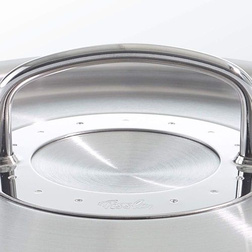  Fissler original-profi collection / Braten-Topf, (Ø 20 cm, 2,6 L) Edelstahl-Topf mit Deckel, Brater, Innen-Skalierung, rostfrei, alle Herdarten, Induktion