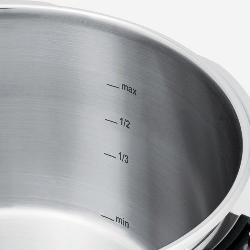  Fissler 2 teilig 4,5 L und Schnellbratpfanne 2,5 L, vitaquick, 22 cm Durchmesser Schnellkochtopf-Seet, Edelstahl, blau, Einheiten