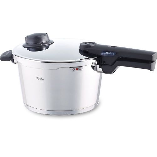  Fissler Edelstahl vitavit Comfort mit Einsatz/ 4.5 Liter Dampfkochtopf 22 cm Durchmesser/Induktion, Gas, Ceran, Elektro/ 610-300-04-070/0 Schnellkochtopf