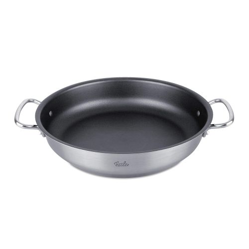  Fissler Original-Profi Collection Edelstahl-Servierpfanne, Pfanne, Edelstahl 18/10, Induktion, Ø 24 cm, Antihaftversiegelt