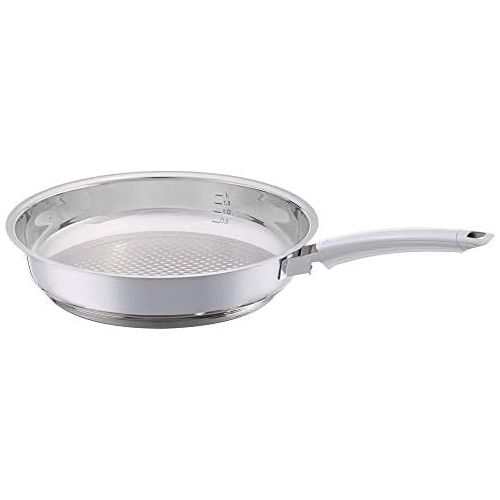  Fissler crispy steelux premium / Edelstahl-Pfanne (Ø 28 cm) Bratpfanne-unbeschichtet, krosses und fettarmes braten - alle Herdarten auch Induktion