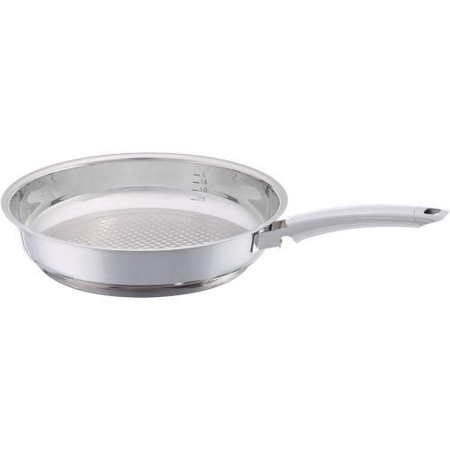  Fissler crispy steelux premium / Edelstahl-Pfanne (Ø 28 cm) Bratpfanne-unbeschichtet, krosses und fettarmes braten - alle Herdarten auch Induktion