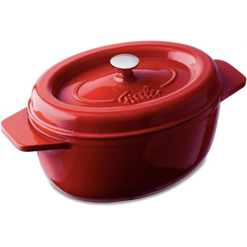  Fissler 6975534000 Arcana Gusseisen, Brater, oval 34 cm, rot