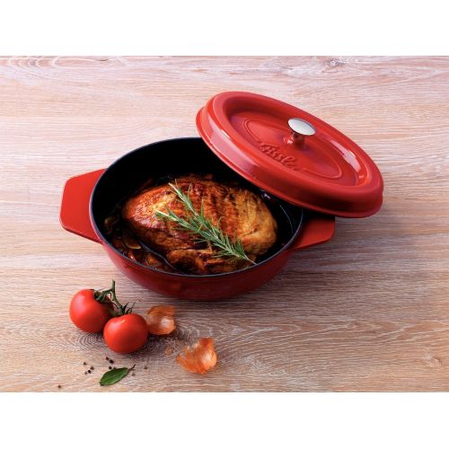  Fissler 6971523000 Arcana Gusseisen, Brater, rund 23 cm, rot