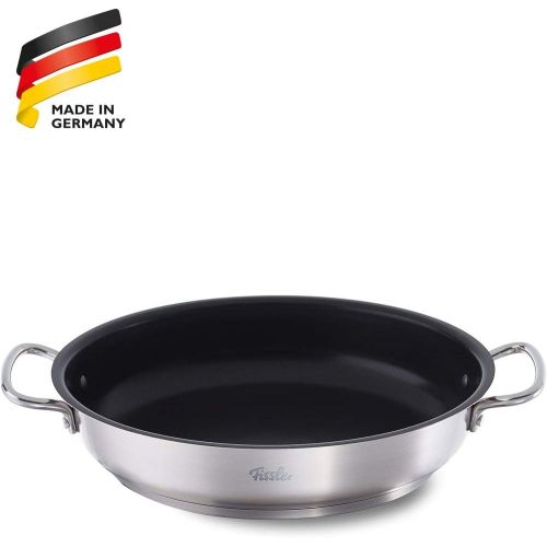  Fissler original-profi collection / Edelstahl-Servierpfanne (Ø 32 cm) beschichtete Pfanne, deckellos, antihaftversiegelt, hoher Rand - alle Herdarten auch Induktion