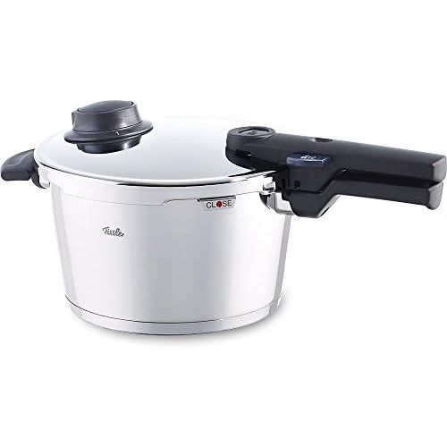  Fissler vitavit comfort / Induktions-Schnellkochtopf (4,5 L, Ø 22 cm) Edelstahl-Dampfkochtopf, 2 Garstufen, stapelbar, alle Herdarten auch Induktion