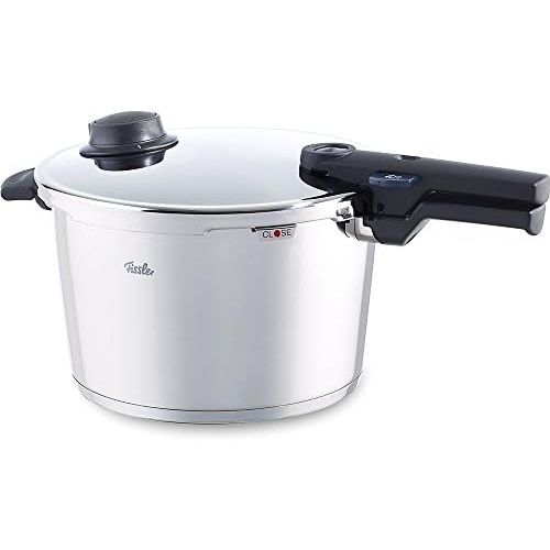  Fissler vitavit comfort / Induktions-Schnellkochtopf (8l, Ø 26 cm) Edelstahl-Dampfkochtopf, 2 Garstufen, stapelbar, alle Herdarten auch Induktion