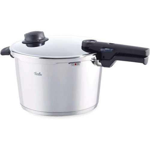  Fissler vitavit comfort / Induktions-Schnellkochtopf (10l, Ø 26 cm) Edelstahl-Dampfkochtopf, 2 Garstufen, stapelbar, alle Herdarten auch Induktion