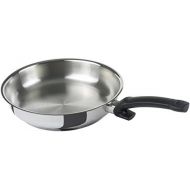 Fissler crispy steelux classic / Edelstahl-Pfanne (Ø 28 cm) unbeschichtete-Steakpfanne, Bratpfanne-induktionsgeeignet, Stielpfanne, ideal zum krossen anbraten, alle Herdarten