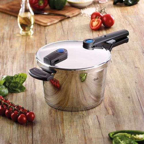  Fissler vitaquick / Induktions-Schnellkochtopf (4,5l, Ø 22 cm) Edelstahl-Dampfkochtopf, 2 Garstufen, stapelbar, alle Herdarten auch Induktion