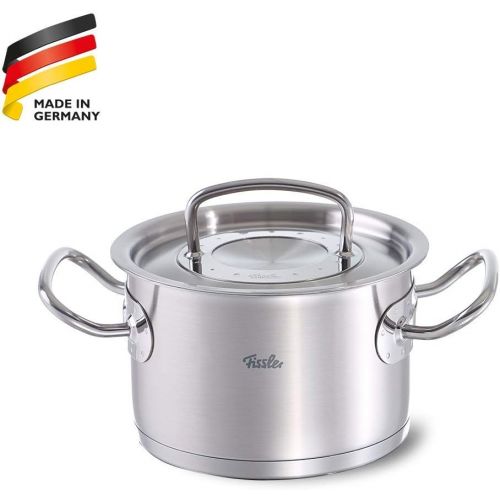  Fissler original-profi collection / Edelstahl-Topf, (Ø 16 cm, 2 L), hoher Kochtopf mit Deckel, Innen-Skalierung, rostfrei, alle Herdarten, Induktion