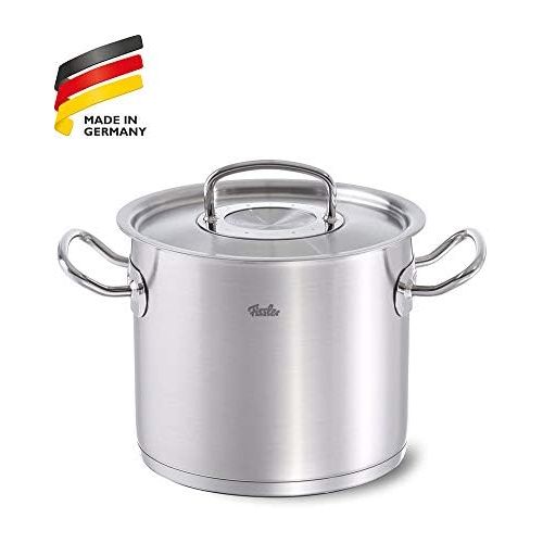  Fissler original-profi collection / Edelstahl-Topf (2,6 L - 16 cm) hoher Kochtopf mit Deckel, innenskalierung, rostfrei, alle Herdarten, Induktion