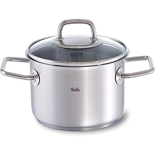  Fissler viseo / Edelstahl-Topf (2,1 L - Ø 16 cm) Kochtopf mit Glas-Deckel, Innenskalierung, Schuettrand, Induktions-Kochtopf, energiesparend, fuer alle Herdarten - auch Induktion