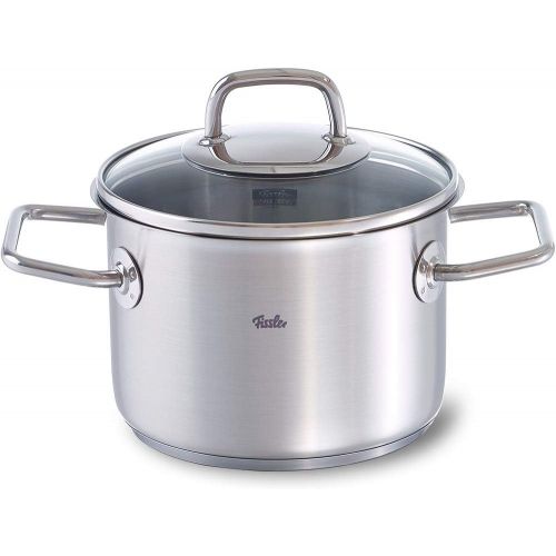  Fissler viseo / Edelstahl-Topf (2,1 L - Ø 16 cm) Kochtopf mit Glas-Deckel, Innenskalierung, Schuettrand, Induktions-Kochtopf, energiesparend, fuer alle Herdarten - auch Induktion