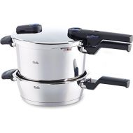 Fissler Vitaquick Quick-Cook 2-Piece Cooking Pan Set 22 cm Capacity 2.5 / 6 Litres