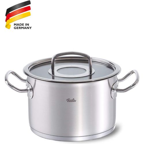  Fissler original-profi collection / Edelstahl-Topf, (Ø 20 cm, 3,9 L), Kochtopf mit Glas-Deckel, Innen-Skalierung, rostfrei, alle Herdarten, Induktion