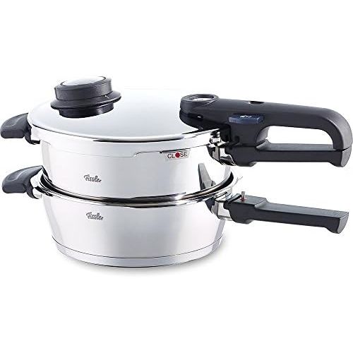  Fissler 620-301-11-070/0 Vitavit Premium Set of 2 Pans 2.5 and 4.5 L with Insert