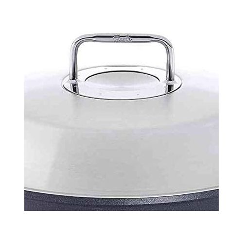  Fissler Adamant Wok Aluminium Diameter 31 cm with Metal Lid Coating Non-Stick Coating High Rim Scratch-Resistant All Hob Types Including Induction