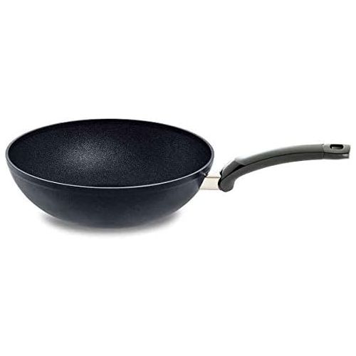  Fissler Adamant Aluminium Wok 28 cm Coated Non-Stick Coating High Rim Scratch-Resistant All Hob Types - including Induction